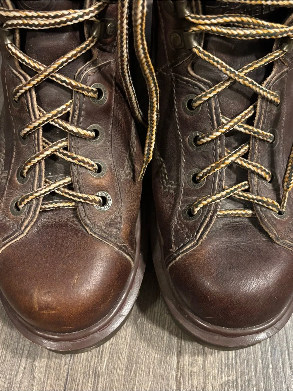 Vintage Dr.Martens 8287 Chunky Grizzly Leather Combat Boots Men’s size 9 ENGLAND